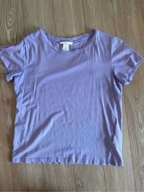 Lavender Crew Neck Tee H&M